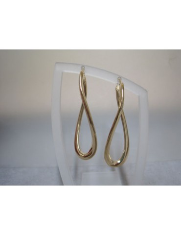 Pendientes aro oval plata...