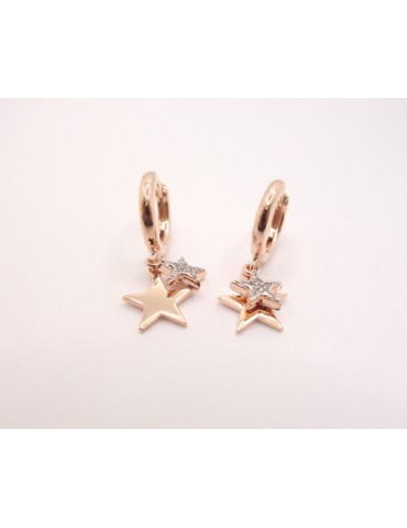 Pendientes plata rosa...