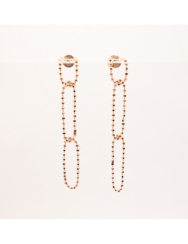 Pendientes plata dorada