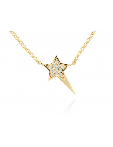 Gargantilla plata dorada