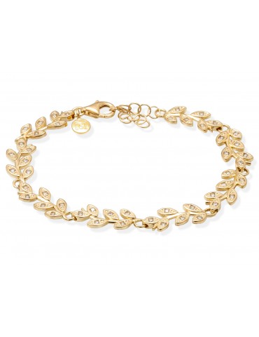 Pulsera plata dorada