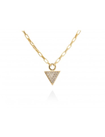 Gargantilla plata dorada