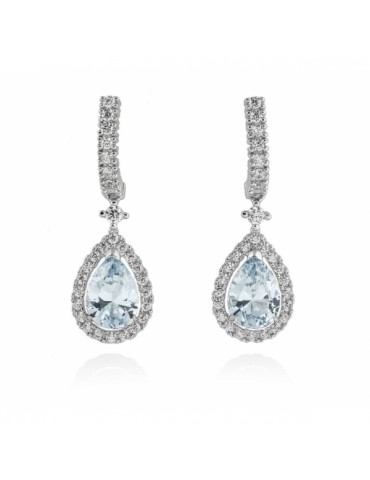 Pendientes oro blanco con...