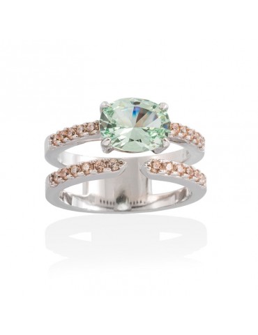 Anillo DIVINE Verde en plata