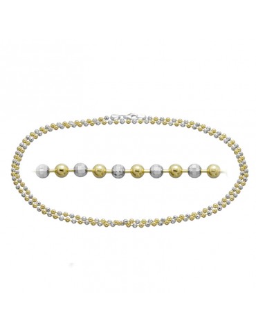 Cadena BALL 80 cm en plata...