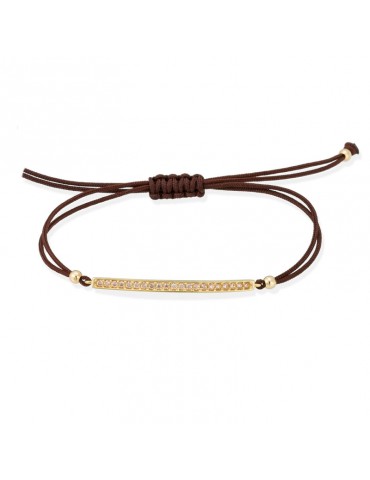 Pulsera SUITE coñac en...