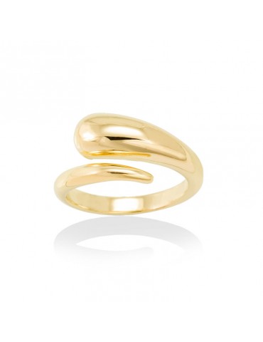 Anillo pincho en plata dorada