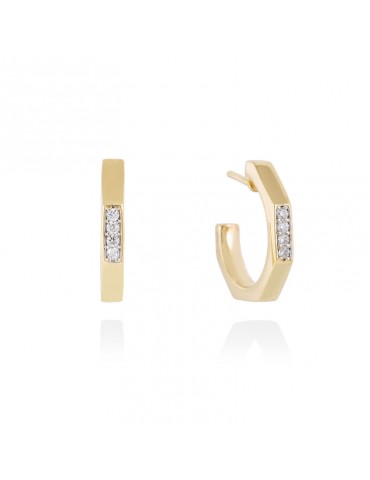 Pendientes de aro tuerca en...