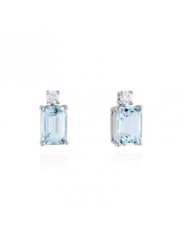 Pendientes AGUAMARINA en...